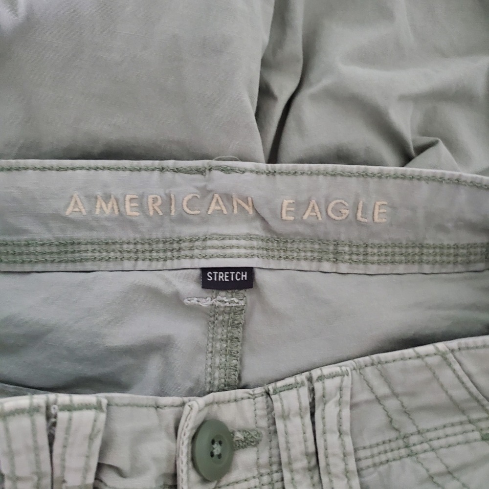 American Eagle Outfitters Cargo Pants Sage Green Utility 6 y2k streetwear indie - Picture 10 of 13